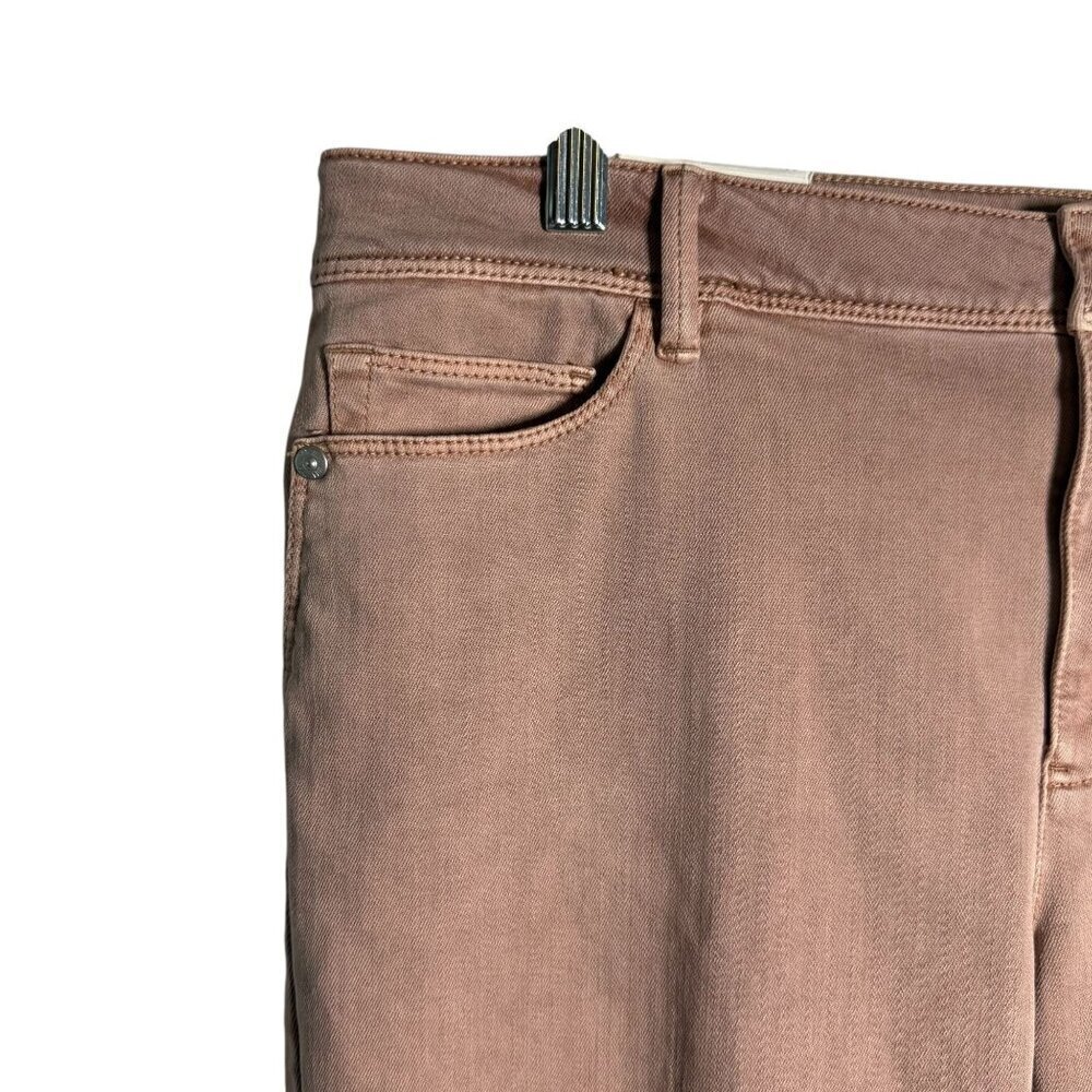 J. Jill Womens Slim Ankle Jeans Size 14 Dusty Pink Color Cotton Blend Classic NW - Picture 4 of 8